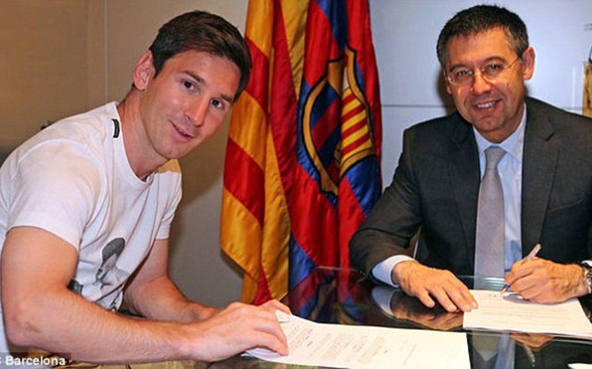Lionel Messi met with Barcelona president Joseph Bartomeu