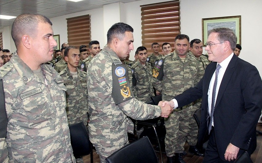 US Ambassador meets Azerbaijani servicemen participated in “Saber Junction  19” exercises