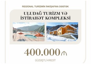 Turizm və istirahət kompleksinə 400 min manat güzəştli kredit verilib