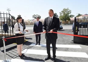 President attends opening of kindergarten constructed in Qabala on initiative of Heydar Aliyev Foundation