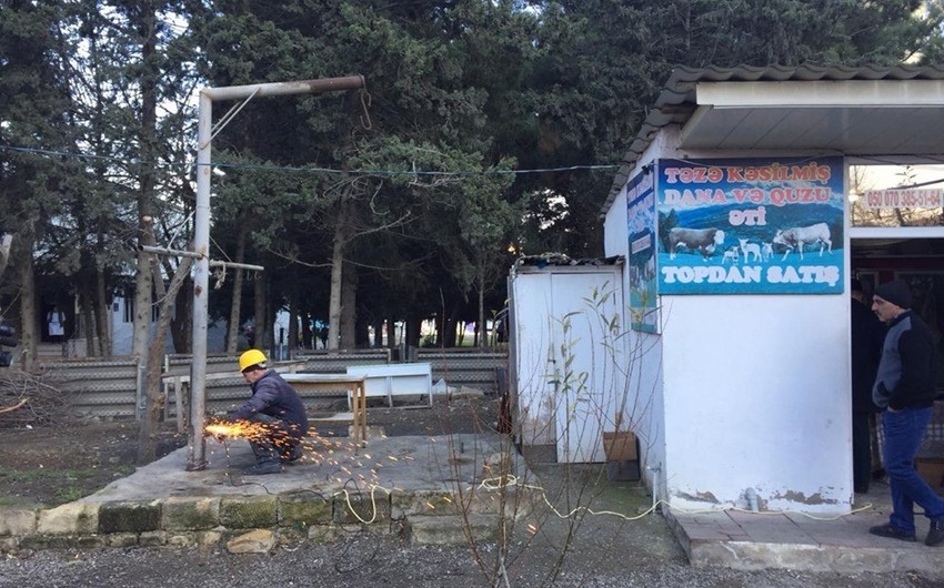 Bakıda qanunsuz heyvan kəsiminin qarşısını almaq üçün reyd keçirilib