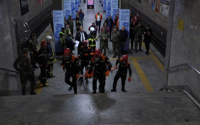 FHN metronun “Koroğlu” stansiyasında təlim keçirib