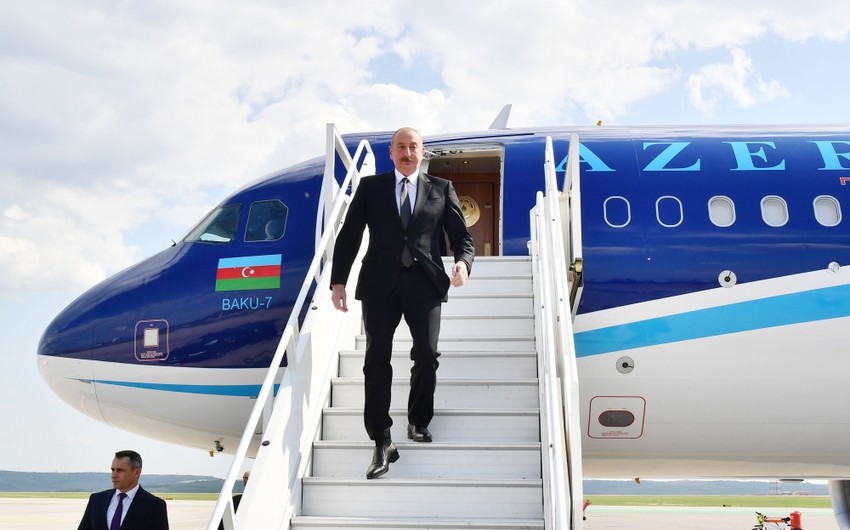 Президент Азербайджана Ильхам Алиев прибыл с визитом в Молдову