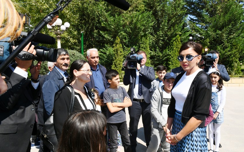 Поездка Первого вице-президента Азербайджана Мехрибан Алиевой в Шамахинский район