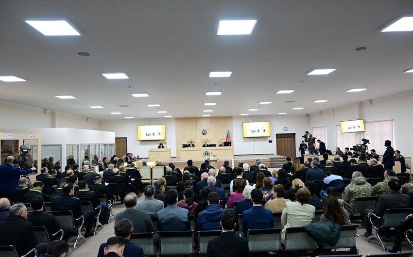Hərbi cinayətlər törətməkdə təqsirləndirilən erməniəsilli şəxslərin məhkəməsi davam etdirilib - YENİLƏNİB