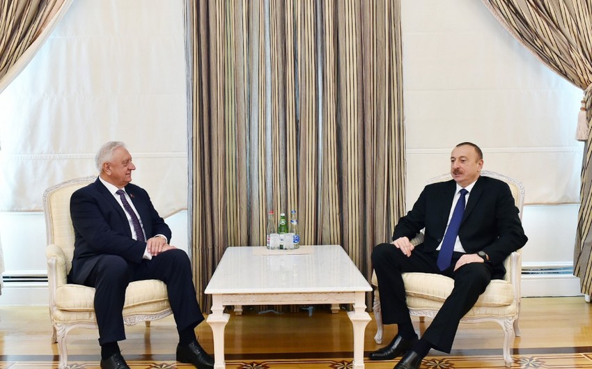 Президент Азербайджана принял председателя Национального собрания Беларуси