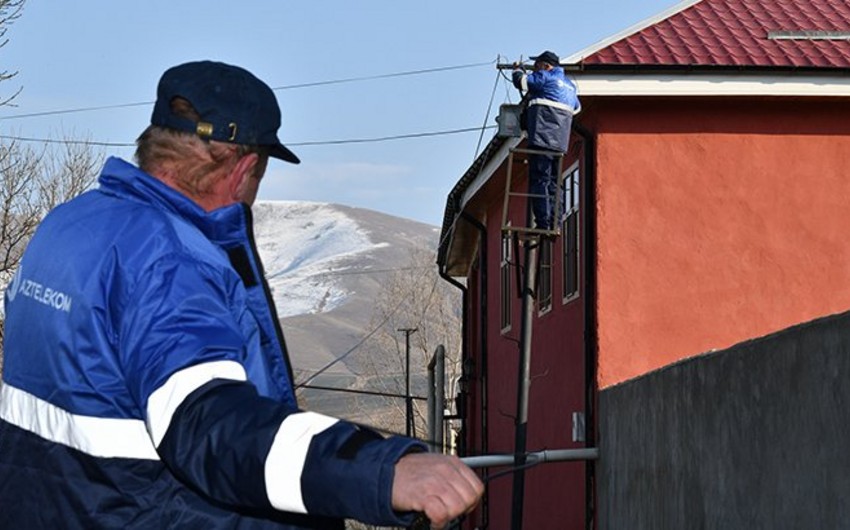 В селе Гедабекского района внедряется технология GPON