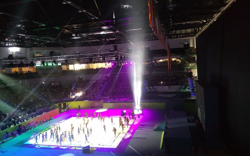 Bakıda bədii gimnastika üzrə Avropa çempionatının açılış mərasimi keçirilib