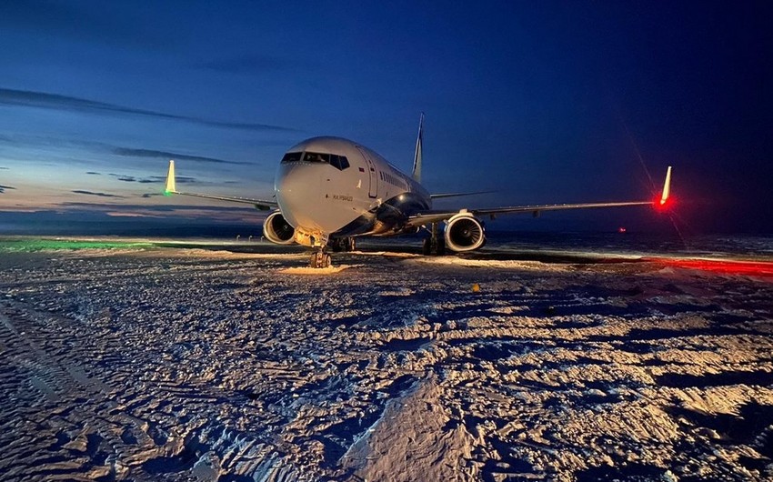 Plane skids off runway at Norilsk airport