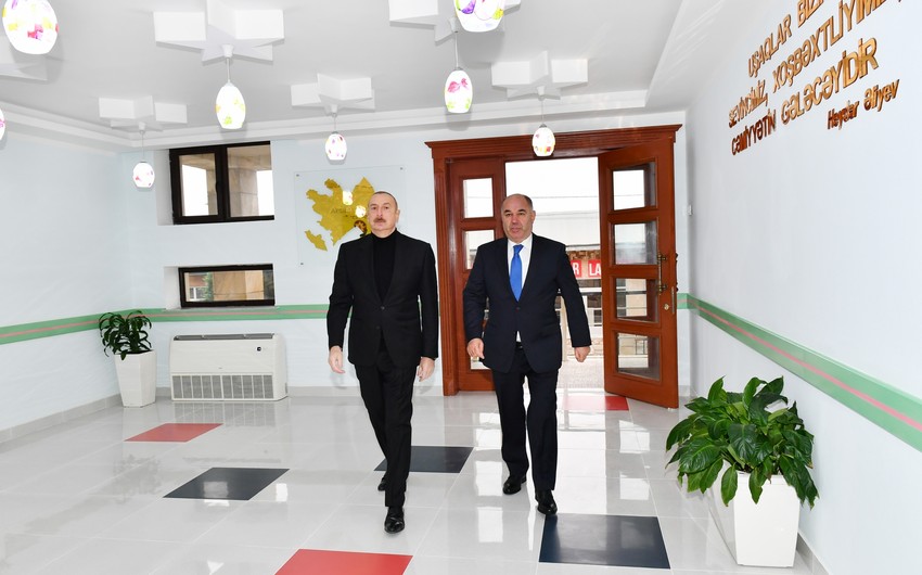Orphanage-kindergarten constructed on initiative of Heydar Aliyev Foundation commissioned in Oghuz