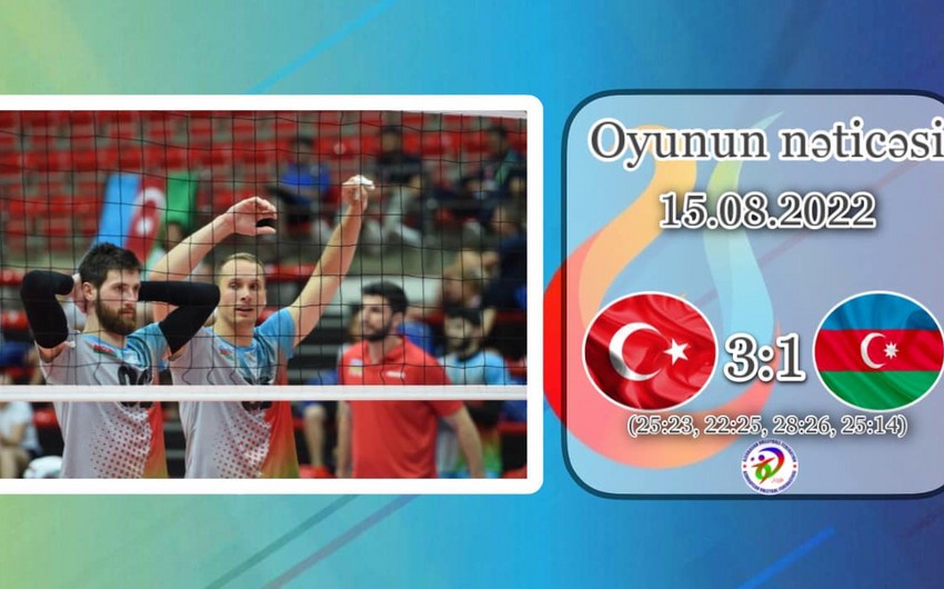 İslamiada: Azərbaycanın kişi voleybol millisi Türkiyəyə uduzaraq medalsız qalıb