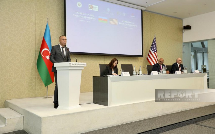 Bakıda Azərbaycan-ABŞ Yaşıl Enerji Forumu keçirilib 