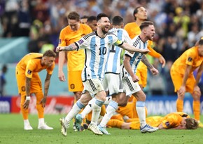 DÇ-2022: Argentina millisi yarımfinalda Xorvatiyaya rəqib olub