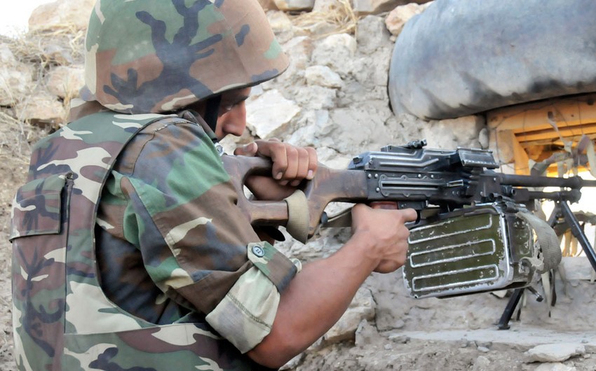 MN: Ermənistan silahlı bölmələri atəşkəsi 155 dəfə pozub
