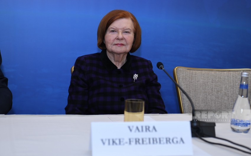 Vike-Freiberga notes significant changes in Azerbaijan over past few years