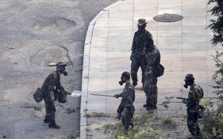 ​СМИ: На месте взрывов в Тяньцзинь в воздухе обнаружен нервно-паралитический газ