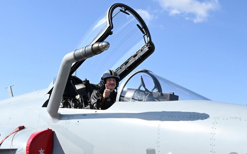 JF-17C multirole aircrafts presented to President Ilham Aliyev