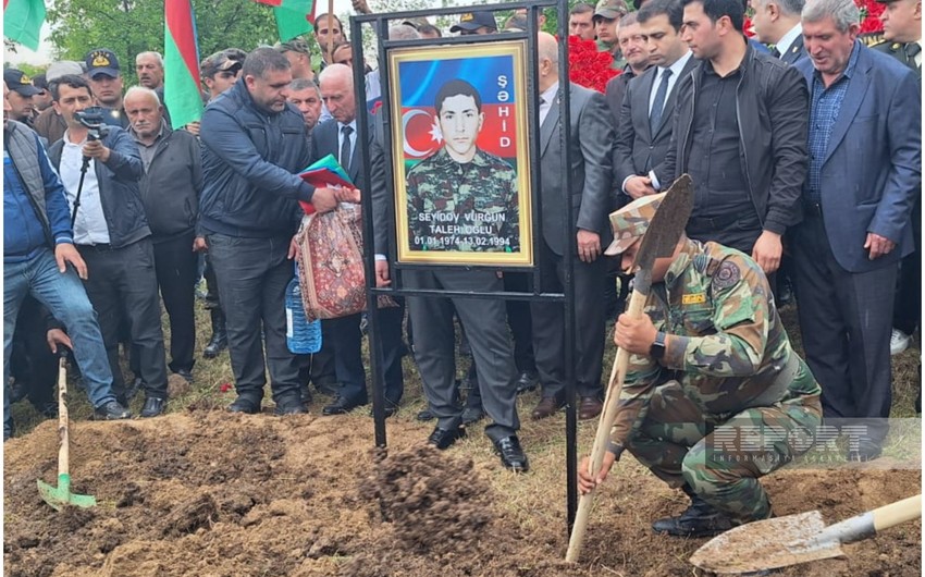 В Агсу похоронен шехид I Карабахской войны Вургун Сеидов