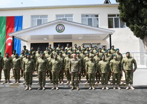 Ильхам Алиев и Мехрибан Алиева приняли участие в открытии воинской части в Джабраиле