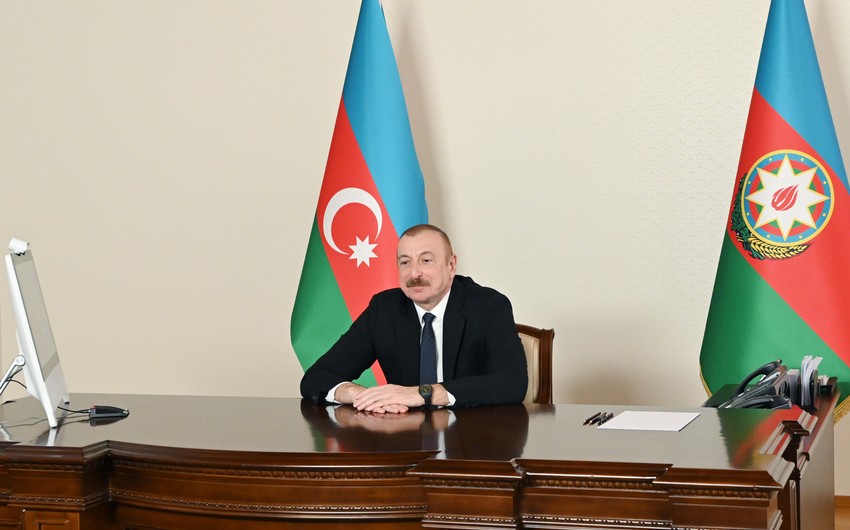 President of Azerbaijan makes speech at virtual Summit of Economic Cooperation Organization