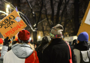 В Варшаве проходит акция протеста против закона об абортах