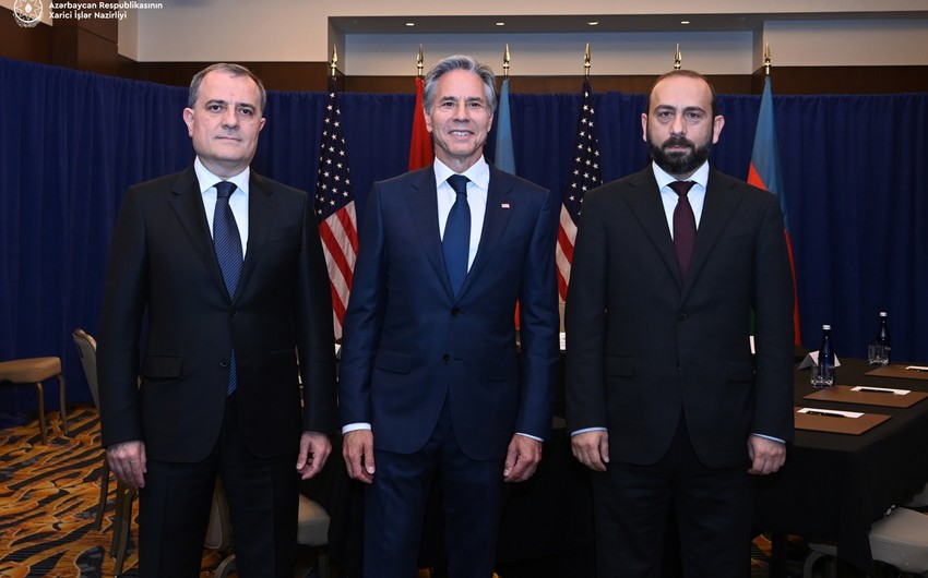 Meeting between Bayramov, Mirzoyan, Blinken ends in Washington