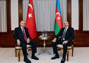 President of Azerbaijan Ilham Aliyev holds one-on-one meeting with President of Türkiye Recep Tayyip Erdogan in Nakhchivan
