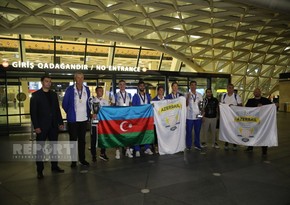 Азербайджанские волейболисты, ставшие победителями Кубка Европы, вернулись на родину