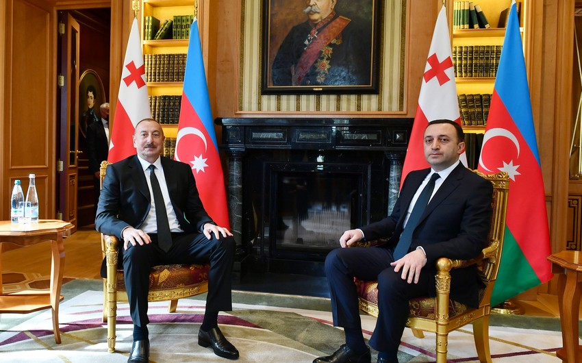 Ilham Aliyev and Irakli Garibashvili exchange views on start of Georgia-Azerbaijan-Armenia consultations