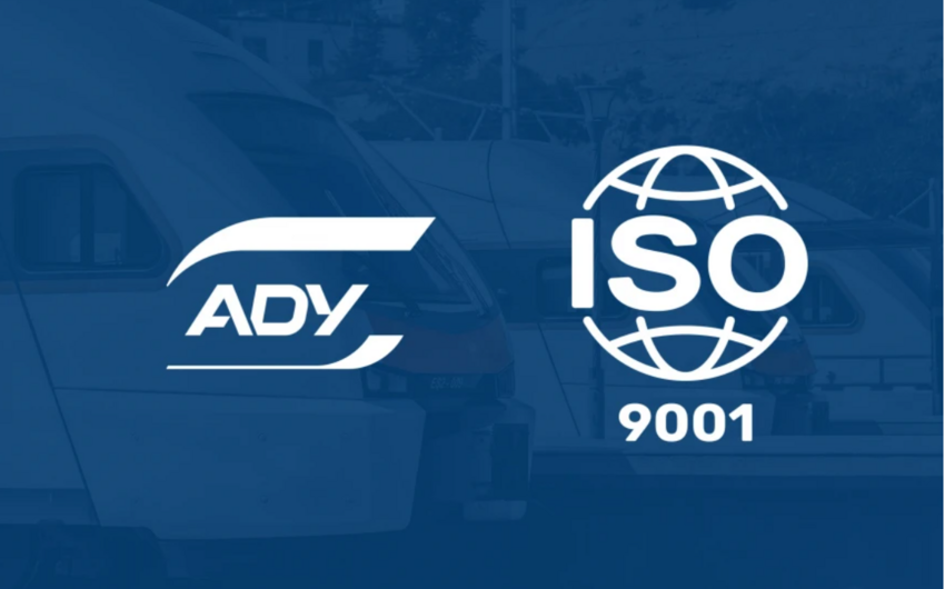 “Azərbaycan Dəmir Yolları” QSC ISO 9001:2015 sertifikatını qazanıb