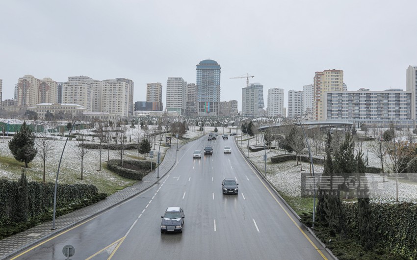 Завтра в Баку ожидается мокрый снег