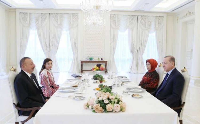 Presidents of Azerbaijan and Turkey have joint dinner in Shusha