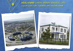 Ağalı kənd sakinlərinin məşğulluğu üçün dəstək tədbirləri hazırlanıb