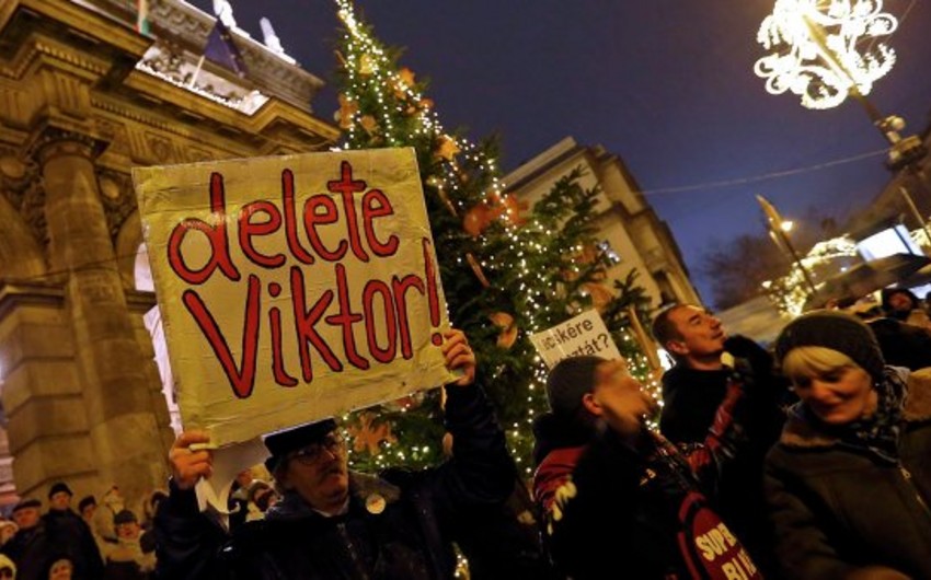 Антиправительственная демонстрация прошла в Венгрии