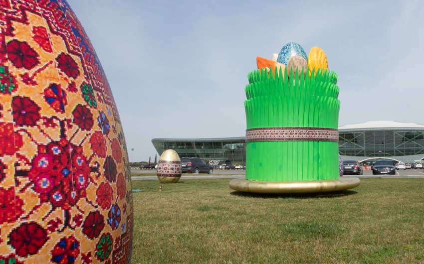 Magic of Novruz at Baku airport: carpets, airplanes, and national values