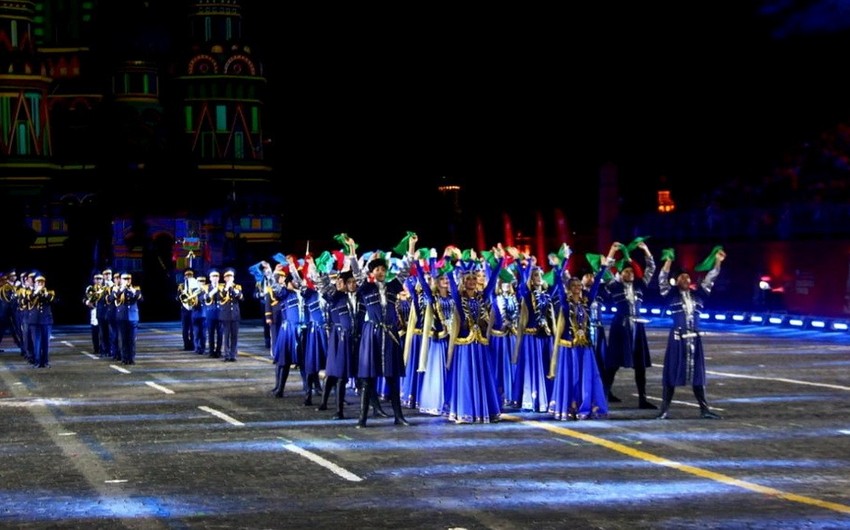 Azerbaijan Military Band takes part in Spasskaya Tower international military music festival