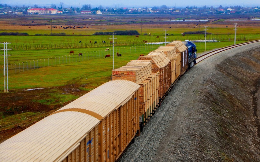 Azerbaijan's railway cargo transportation up by almost 2%