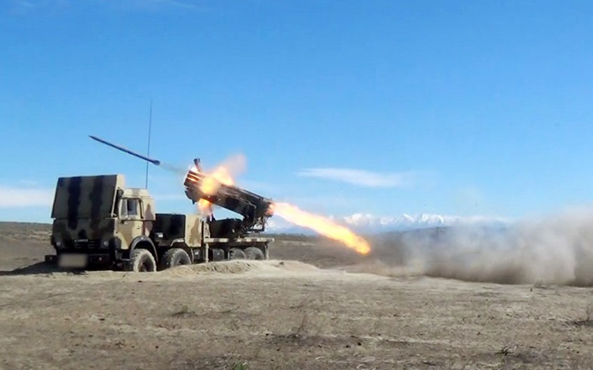 Rocket and Artillery Troops of Azerbaijani Army continue exercises