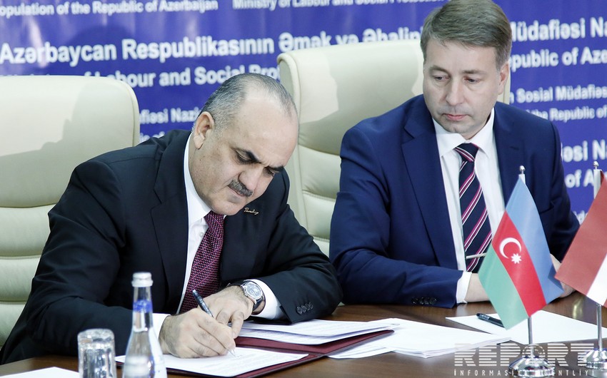 Azerbaijan and Latvia inks a memorandum - PHOTO