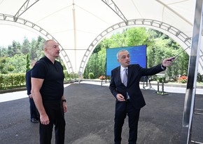 Ильхам Алиев принял участие в открытии Шушинского комплекса водоочистных сооружений