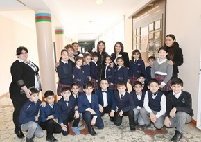 First Vice-President Mehriban Aliyeva visited secondary school No18 in Ganja