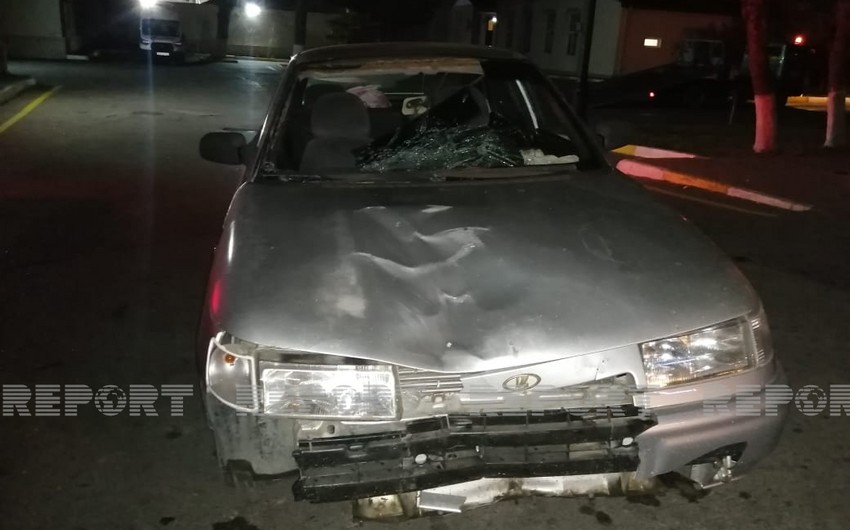 В Баку автомобиль сбил нетрезвого пешехода