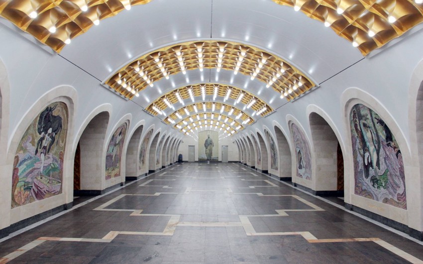 Metronun “Nizami” stansiyasında uzunmüddətli təmir və bərpa işləri başa çatıb - FOTO