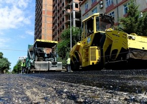 В Баку ремонтируется улица Мехсети Гянджеви