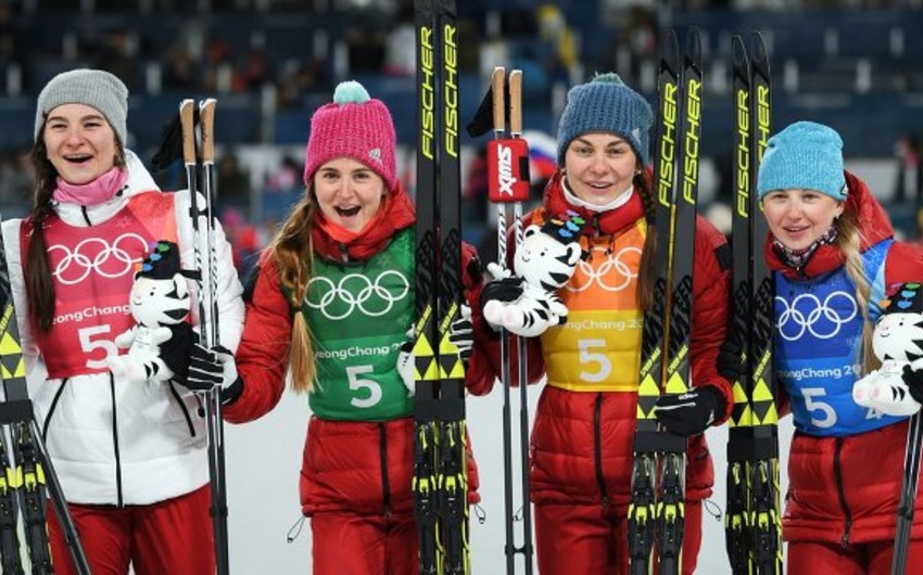 Relay racing in skiing among women at the Winter Olympics ends