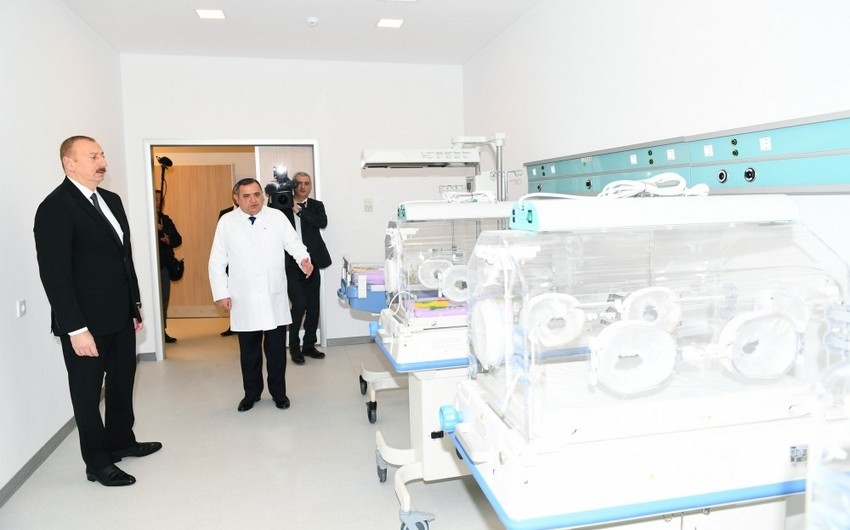 Президент принял участие в открытии Геранбойской районной центральной больницы - ОБНОВЛЕНО