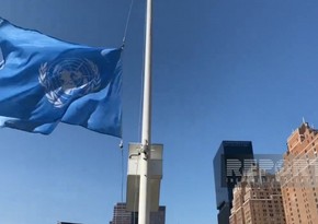 Flags at UN headquarters are at half-mast