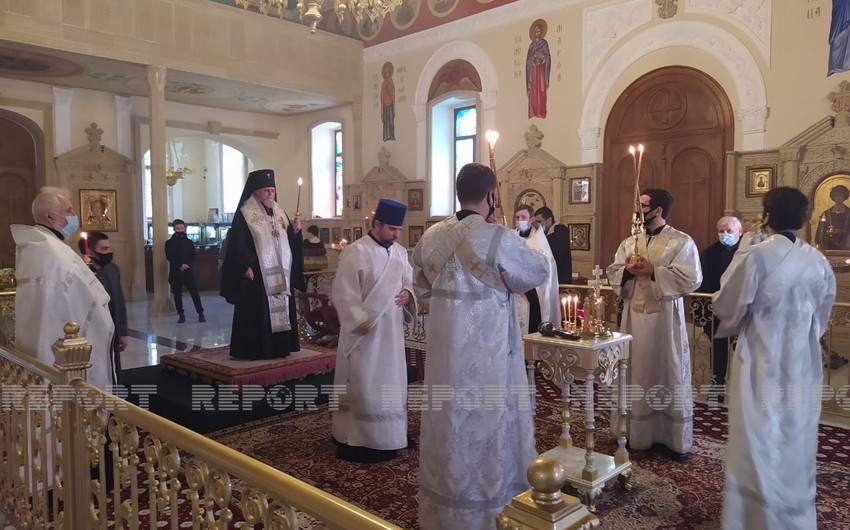 В  православном кафедральном соборе в Баку проходит церемония почитания памяти шехидов