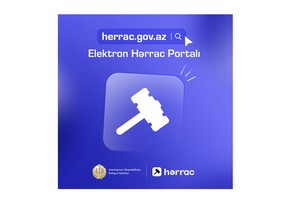 Ədliyyə Nazirliyi “Elektron Hərrac Portalını istifadəyə verib