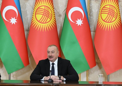 Президент Ильхам Алиев поблагодарил Кыргызстан за поддержку в восстановлении освобожденных территорий